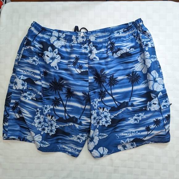 Big Dogs Hidden Doggy Hawaiian Swim Shorts - Picture 2 of 4